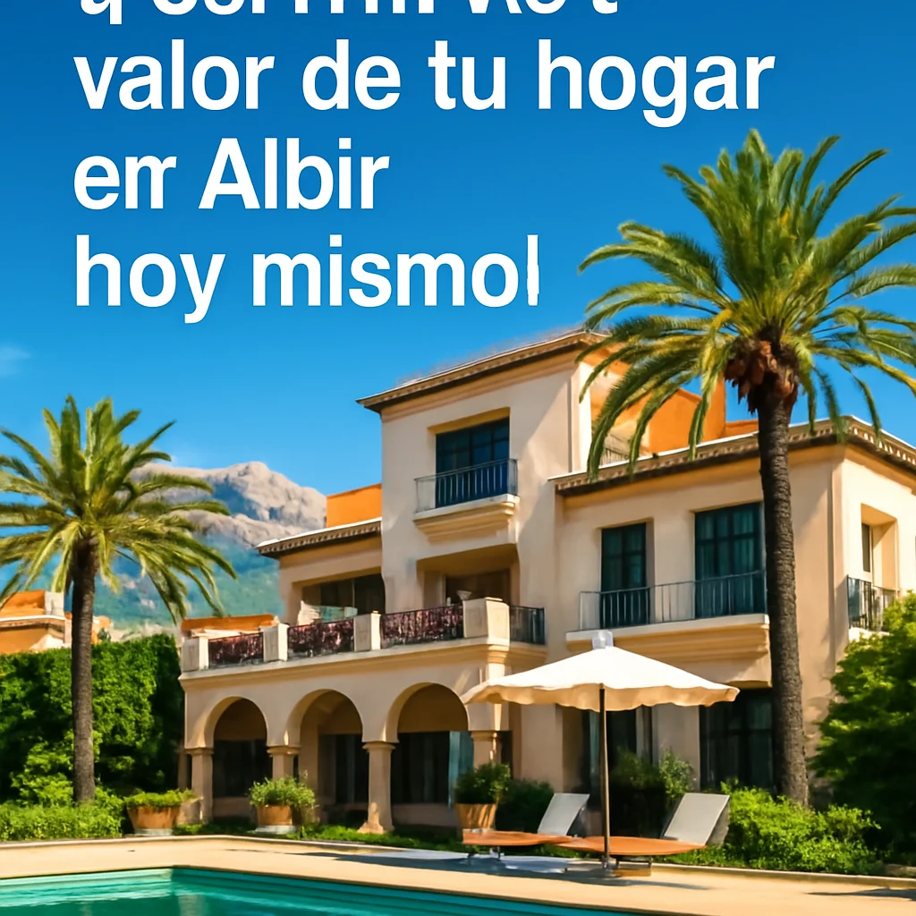¡Descubre el verdadero valor de tu hogar en Albir hoy mismo!