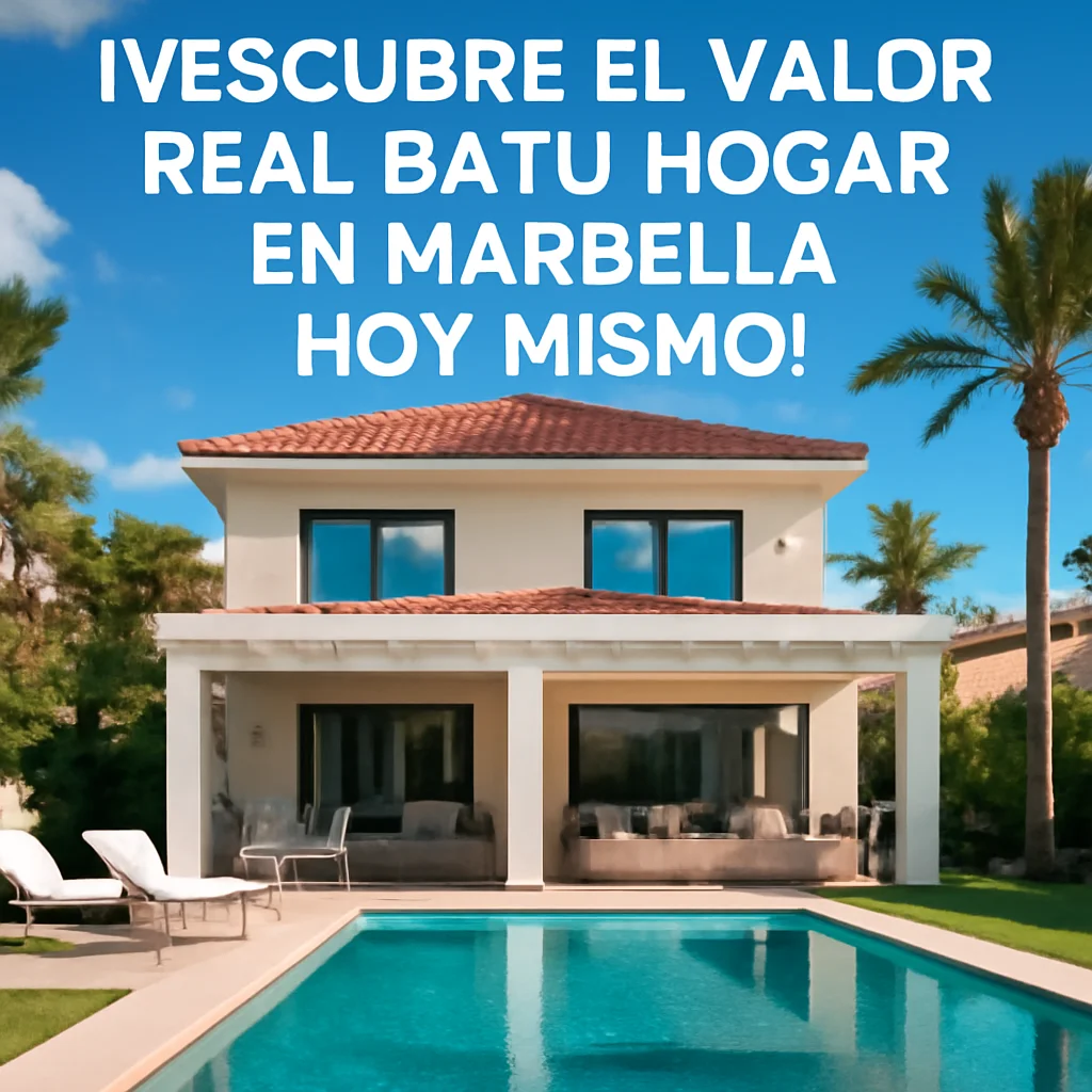 ¡Descubre el valor real de tu hogar en Marbella hoy mismo!