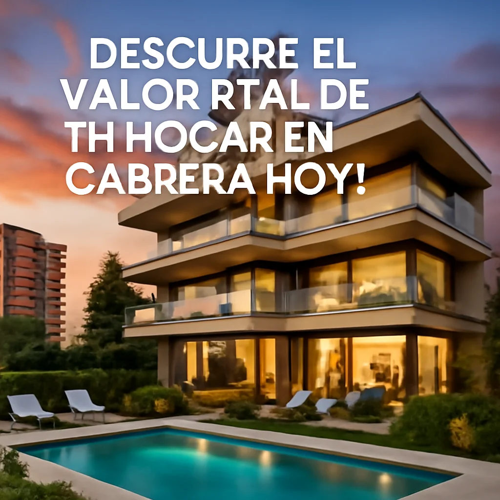 ¡Descubre el valor real de tu hogar en La Cabrera hoy!