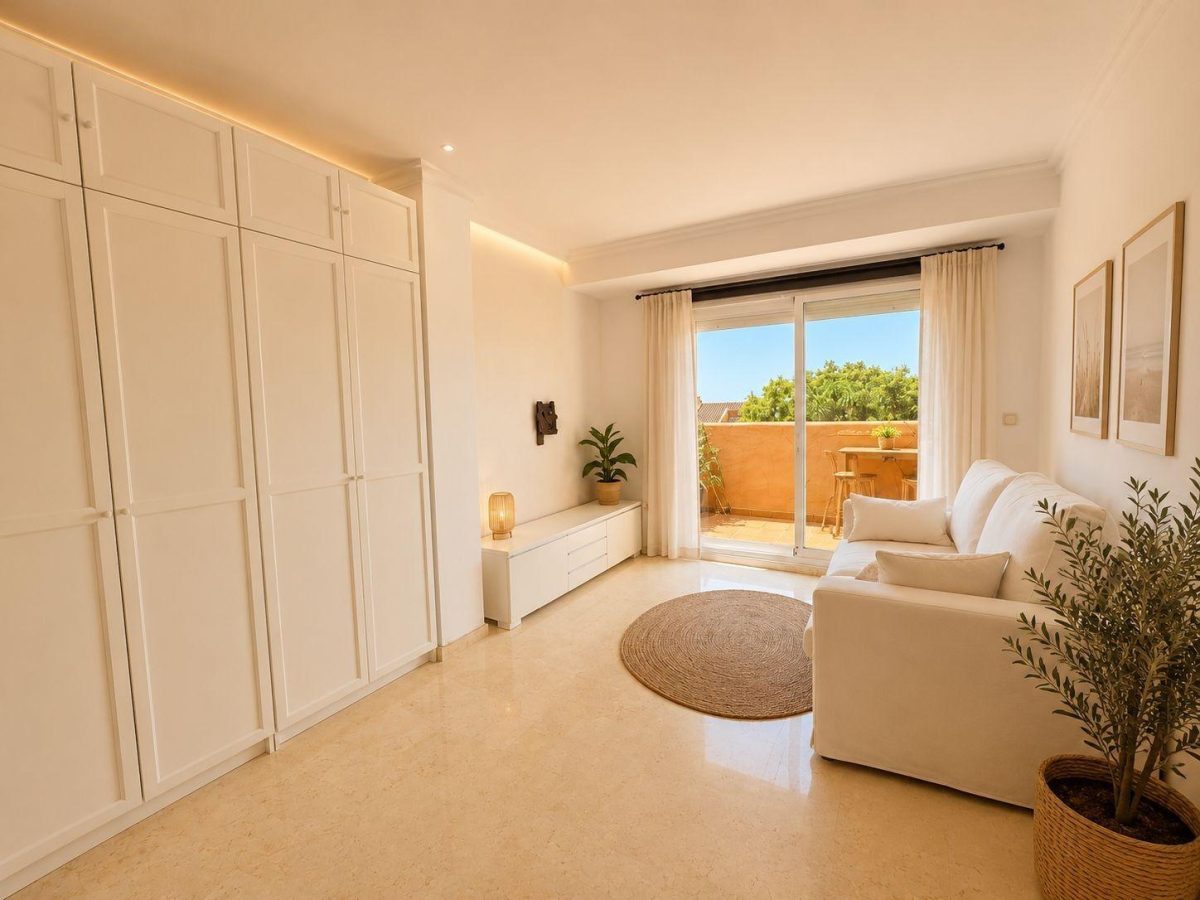 Elviria - Coqueto Piso 1 Dormitorio Garaje, Vistas al Mar, Campo de Golf — Foto 2