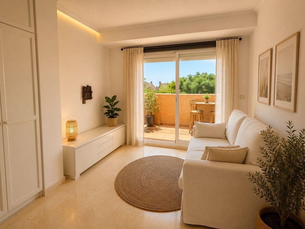 Elviria - Coqueto Piso 1 Dormitorio Garaje, Vistas al Mar, Campo de Golf — Foto 3