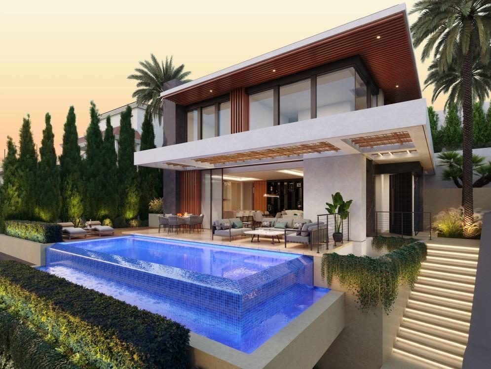 Parcela exclusiva con proyecto de villa de lujo y vistas panorámicas al mar — Foto 3