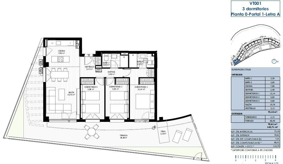 Nueva promoción de viviendas, amplias terraza, garaje y trastero. Pistas deportivas — Foto 6