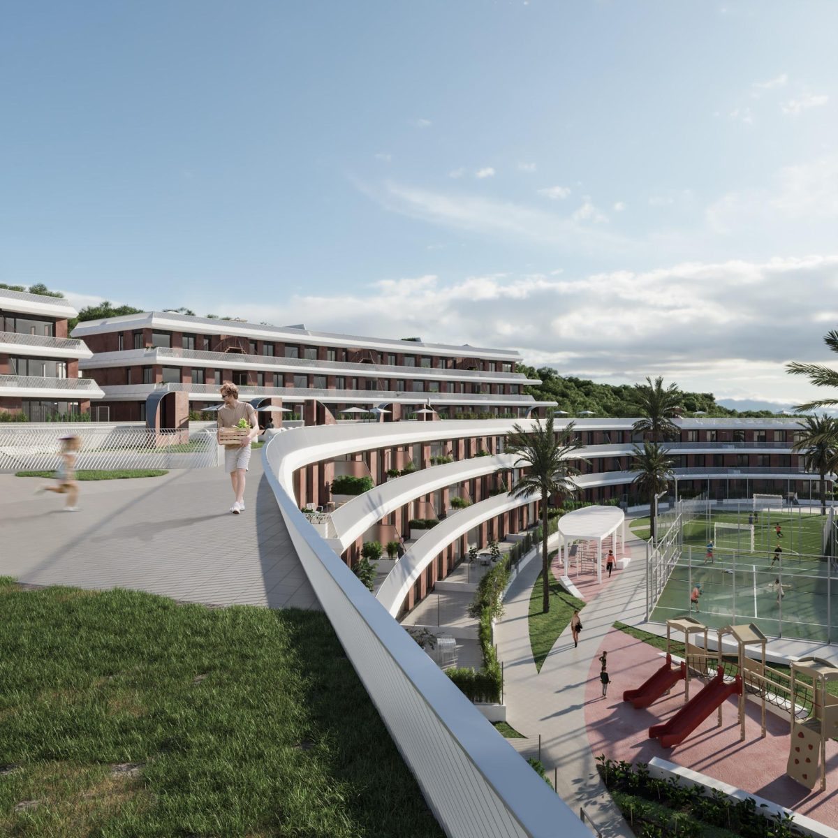 Nueva promoción de viviendas, amplias terraza, garaje y trastero. Pistas deportivas — Foto 3