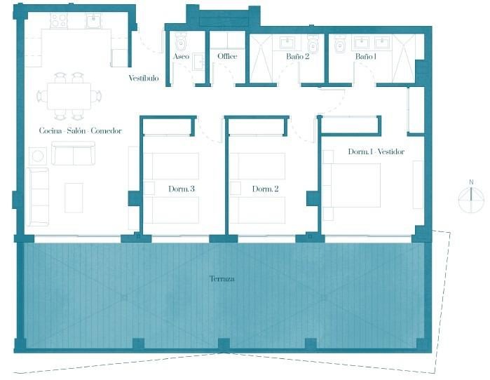 Segunda fase de complejo residencial de amplios apartamentos de 1, 2 y 3 dormitorios (Las Lagunas) — Foto 26