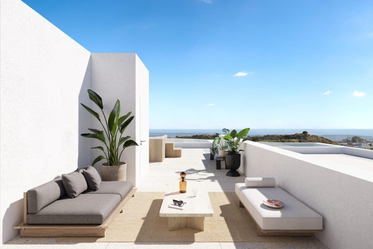 Viviendas de diseño escandinavo a minutos de Marbella, con vistas al mar y alto confort — Foto 1