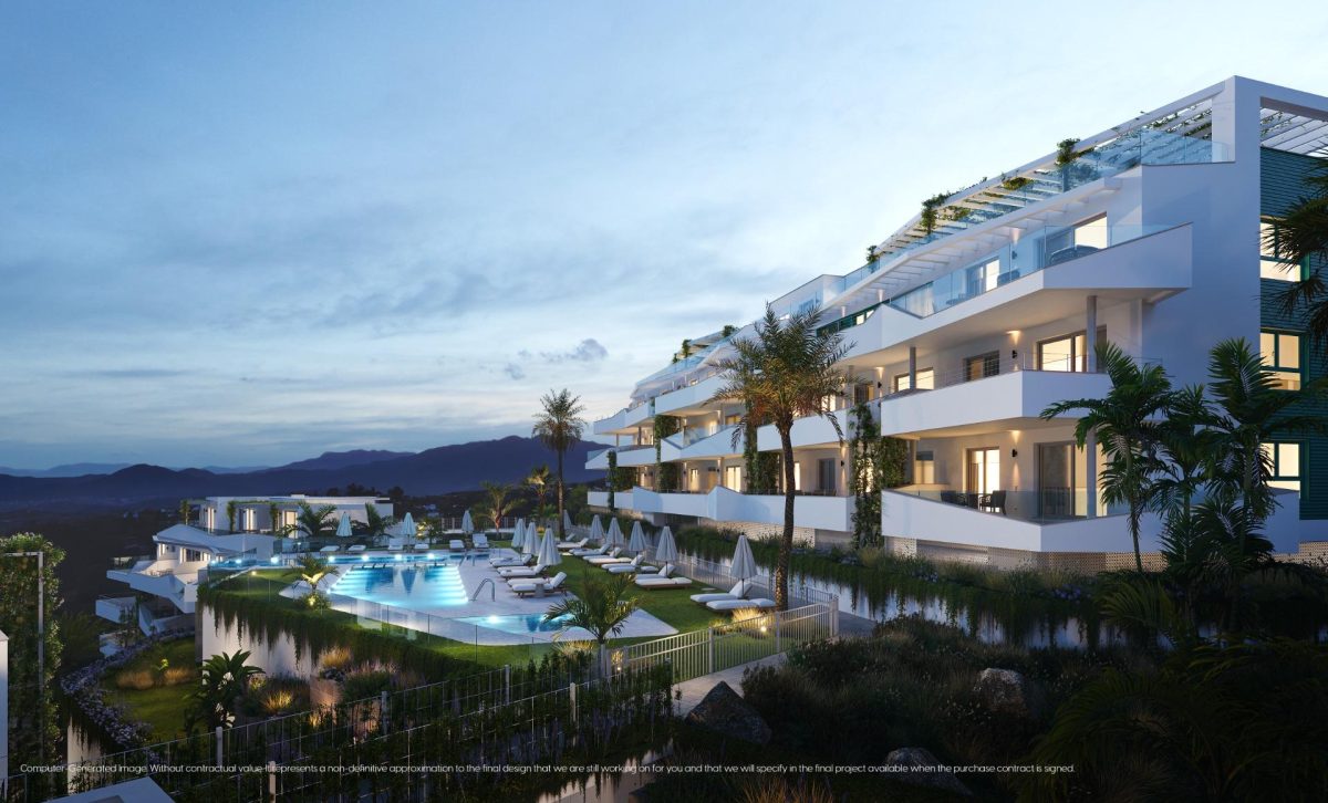 Apartamento en maravillosa promoción de 20 viviendas de 2 y 3 dormitorios en Mijas — Foto 1