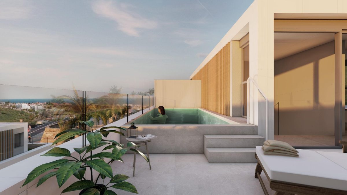 Exclusivas Villas Adosadas en el Oeste de Estepona: Diseño Contemporáneo y Vistas Inigualables — Foto 3