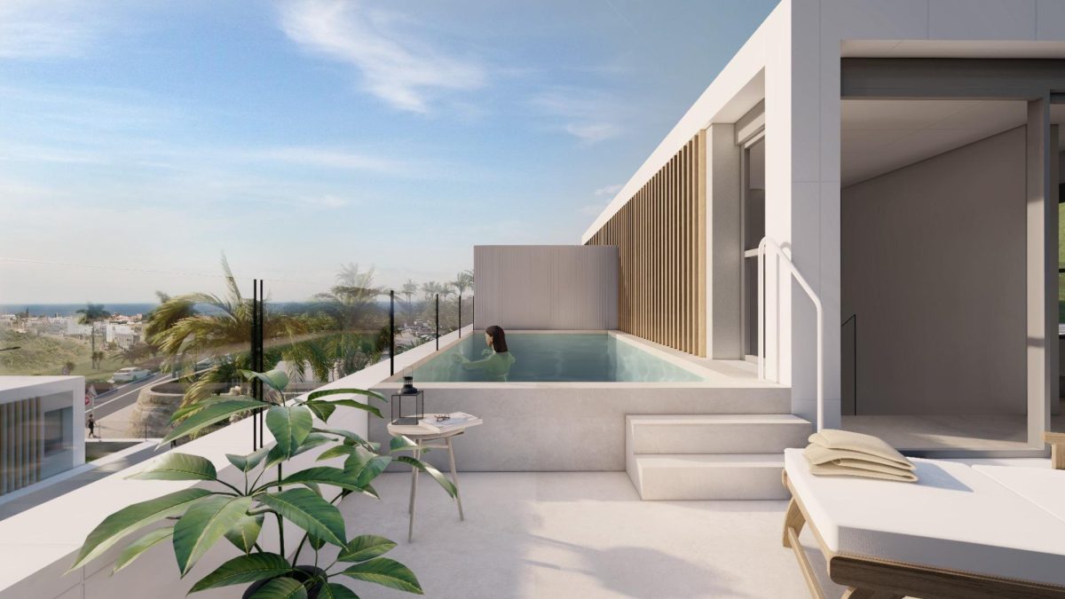 Exclusivas Villas Adosadas en el Oeste de Estepona: Diseño Contemporáneo y Vistas Inigualables — Foto 1
