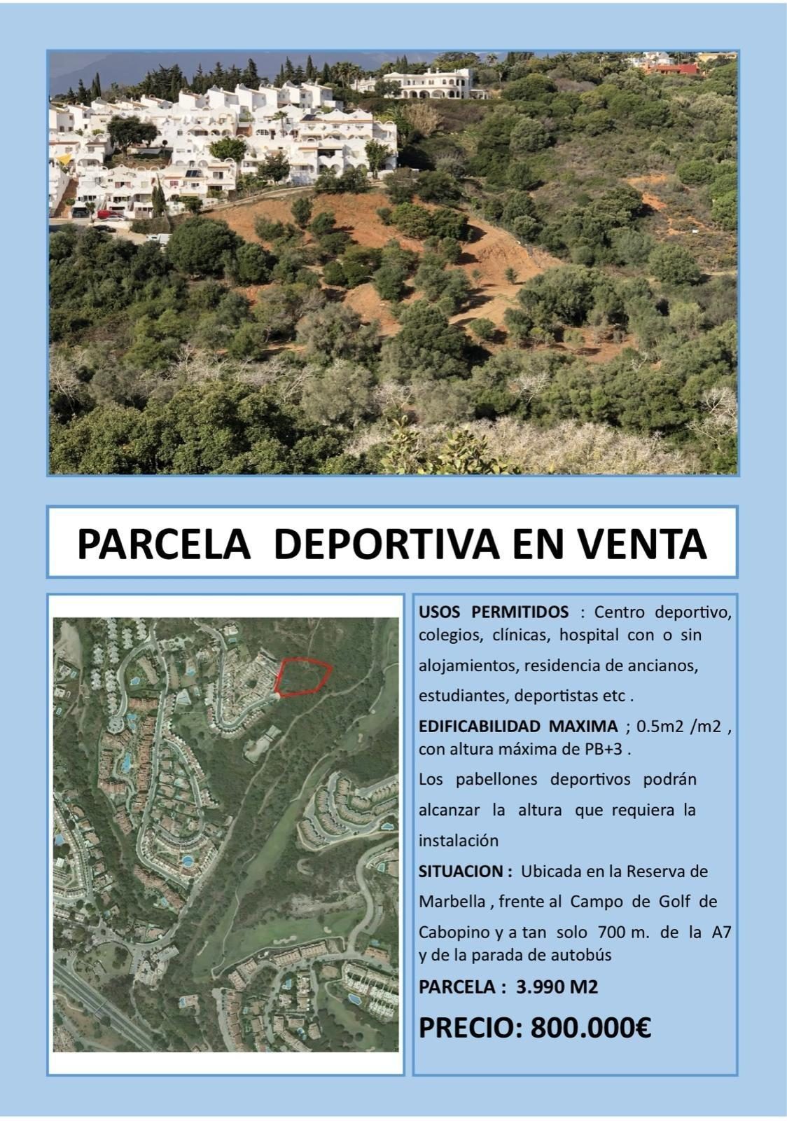 OPORTUNIDAD ÚNICA – PARCELA DE USO DEPORTIVO EN LA RESERVA DE MARBELLA — Foto 5