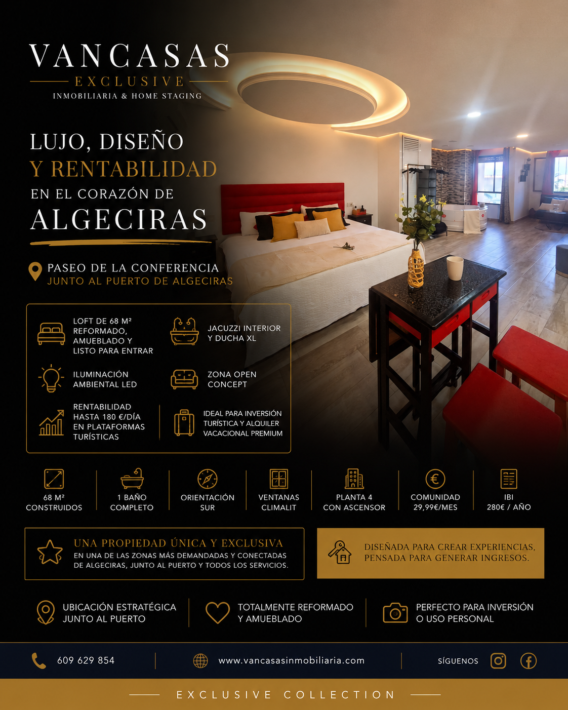 Venta Loft Algeciras Paseo de la Conferencia Jacuzzi interior — Foto 1