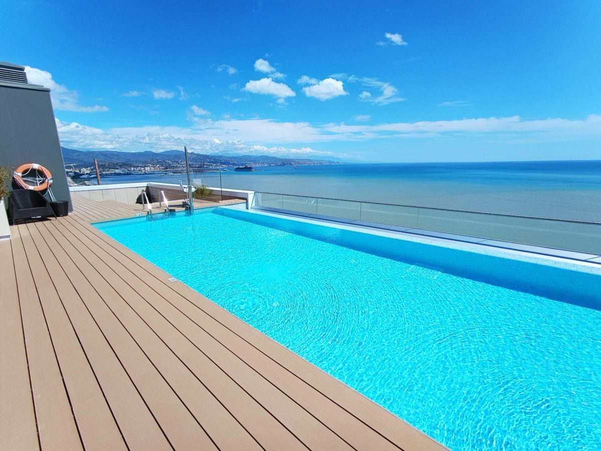 Exclusivo piso de tres dormitorios en Málaga Towers, con vistas frontales al mar, Costa del sol — Foto 6