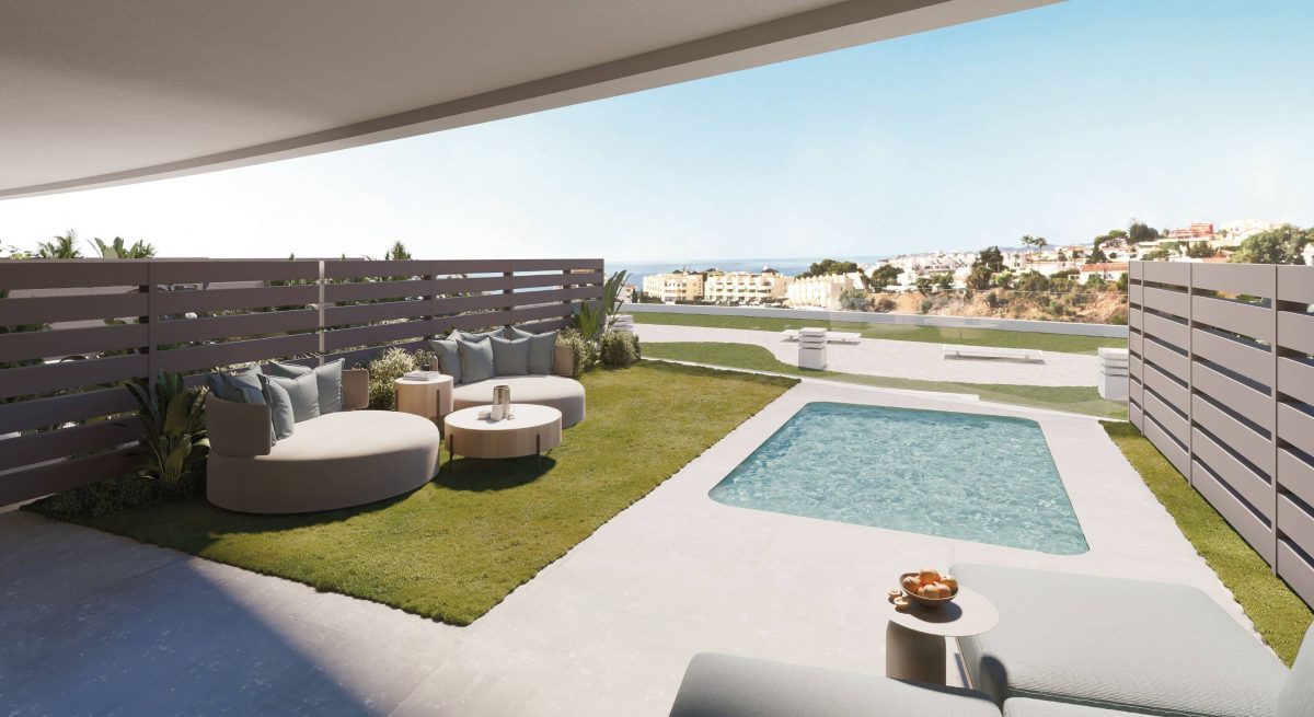 Villa de lujo de 3 dormitorios con vistas al mar en Fuengirola, Costa del Sol — Foto 1