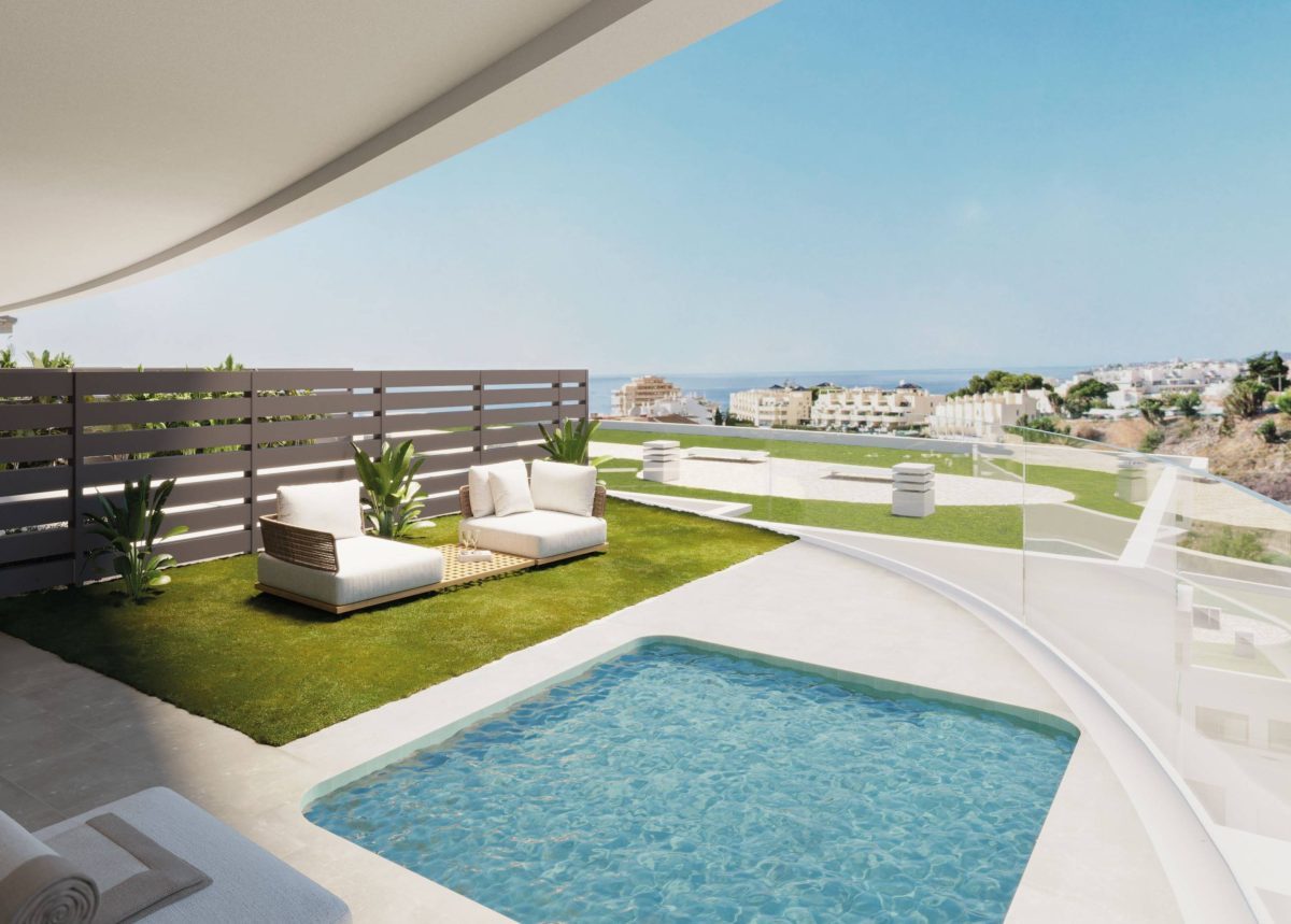 Villa de lujo de 3 dormitorios con vistas al mar en Fuengirola, Costa del Sol — Foto 2