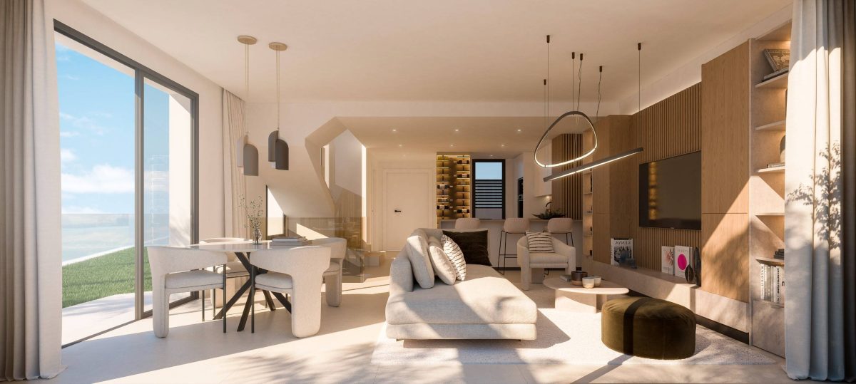 Casa adosada de 3 dormitorios con vistas al mar en Mijas Costa, Costa del Sol — Foto 4