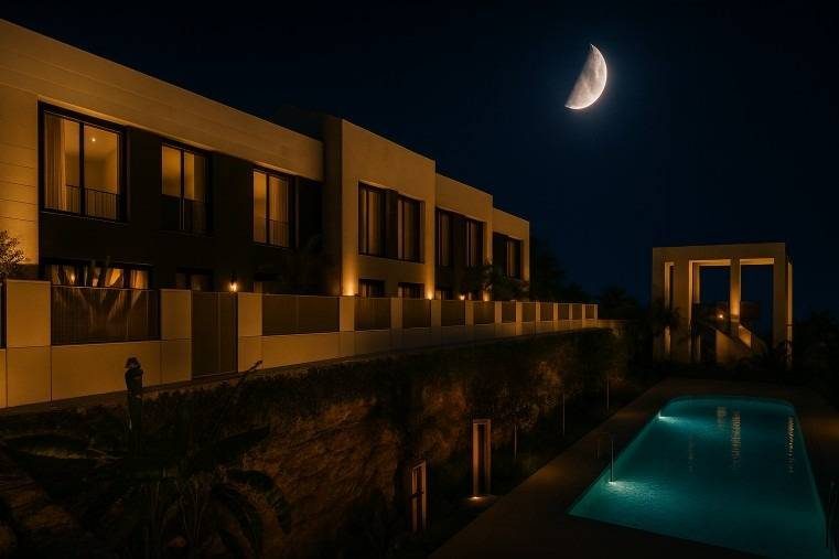 Casa adosada de 3 dormitorios con vistas al mar en Mijas Costa, Costa del Sol — Foto 12