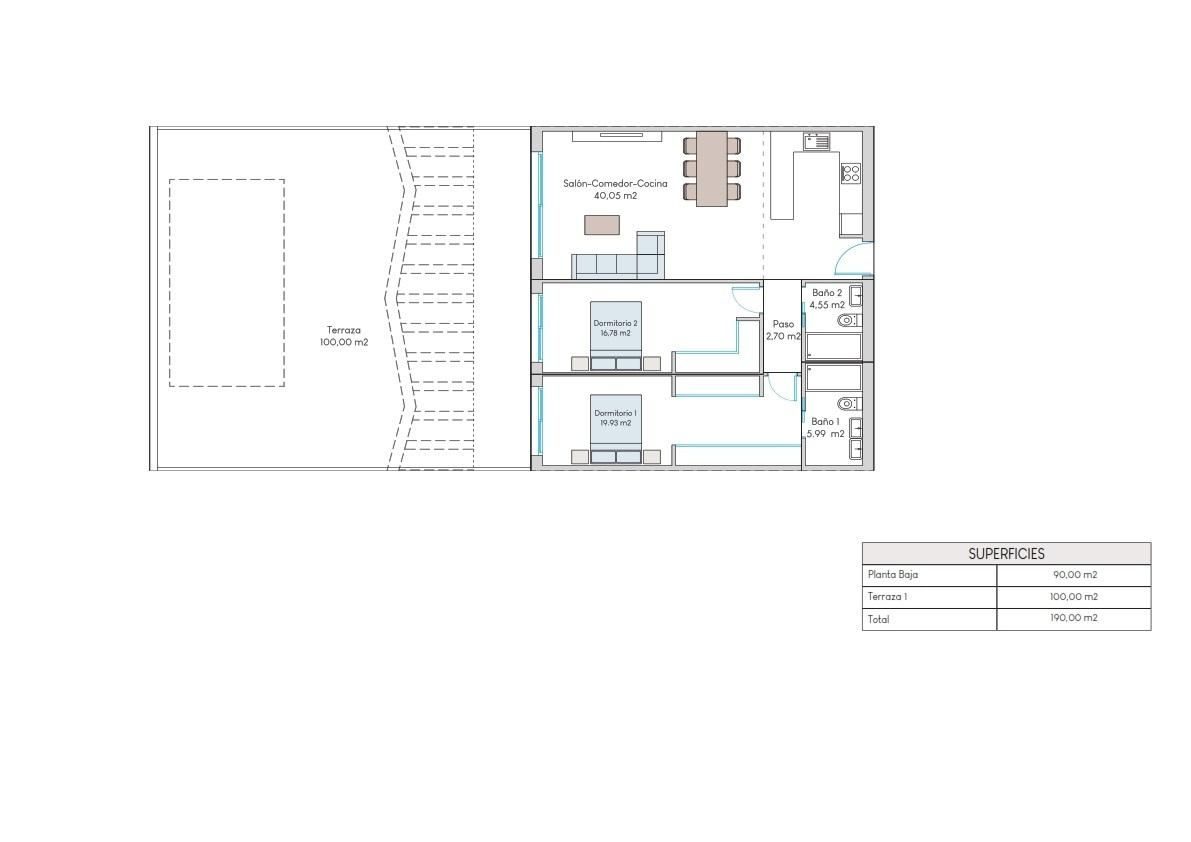 Bungalow planta baja en Finestrat — Foto 4