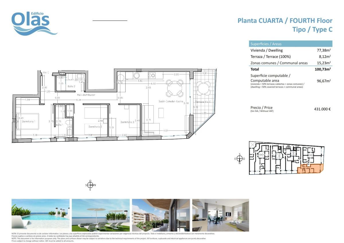 Bonito apartamento en Guardamar del Segura — Foto 5