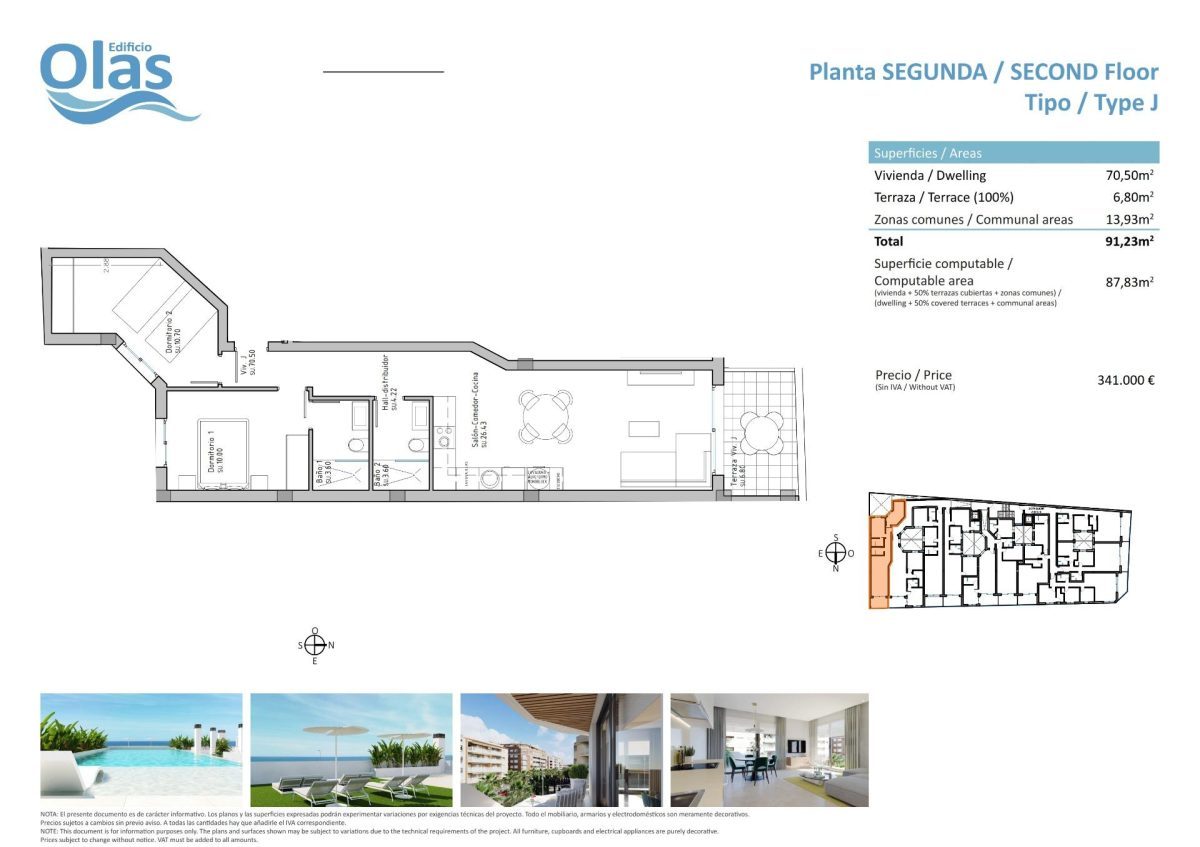 Bonito apartamento en Guardamar del Segura — Foto 4