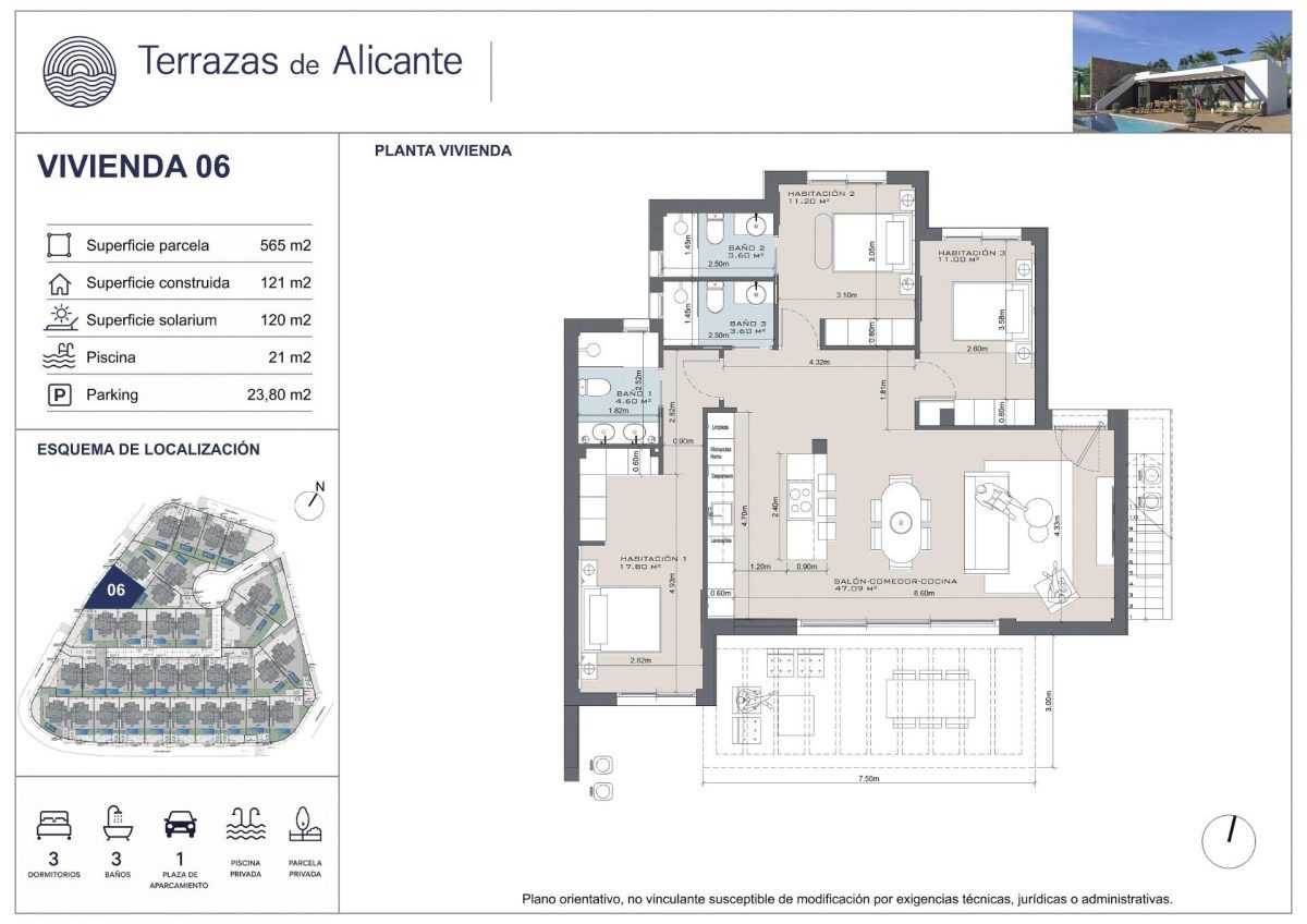 Bonita villa junto al Golf de Bonalba, Alicante — Foto 5